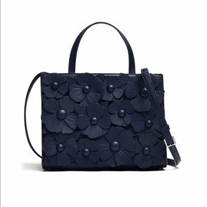 Kate Spade Navy Floral Sam Satchel